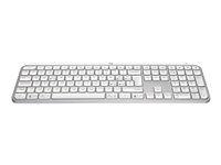Logitech MX Keys S - Tastatur - bakbelysning - trådløs - Bluetooth LE - QWERTY - Nordisk (dansk/finsk/norsk/svensk) - tastsvitsj: Scissor-Key - blekgrå 920-011582