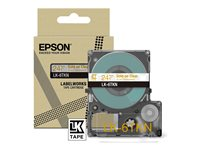 Epson LabelWorks LK-6TKN - Metallisk - gull på klart - Rull (2,4 cm x 9 m) 1 kassett(er) hengeboks - tapepatron - for LabelWorks LW-C610 C53S672098