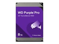 WD Purple Pro WD8001PURP - Harddisk - 8 TB - intern - 3.5" - SATA 6Gb/s - 7200 rpm - buffer: 256 MB WD8001PURP