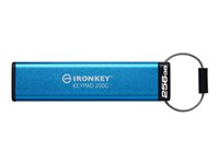 Kingston IronKey Keypad 200C - USB-flashstasjon - kryptert - 256 GB - USB-C 3.2 Gen 1 IKKP200C/256GB