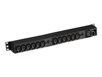 Eaton FlexPDU - Strømfordelerenhet (kan monteres i rack) - AC 220-240 V - 3000 VA - inngang: IEC 60320 C20 16A - utgangskontakter: 13 (IEC-kobling) - 1U - 19" EFLX12I