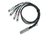 NVIDIA - 100GBase-CU to 25GBase-CU direct attach splitter cable - QSFP28 (hann) til SFP28 (hann) - 2 m - 4.5 mm - halogenfri, passiv 980-9I48B-00C002