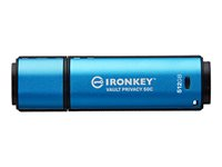 Kingston IronKey Vault Privacy 50C IKVP50C - USB-flashstasjon - kryptert - 512 GB - USB 3.2 Gen 1 - TAA-samsvar IKVP50C/512GB