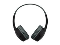 Belkin SoundForm Mini - Hodetelefoner med mikrofon - on-ear - kablet - 3,5 mm jakk - svart AUD004BTBK