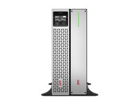 APC Smart-UPS On-Line SRTL1500RM4UXLI-NC - UPS (kan monteres i rack) (høy tetthet) - AC 220/230 V - 1350 watt - 1500 VA - litiumion - RS-232, USB, Ethernet - utgangskontakter: 8 - 4U - 1.83 m kabel - svart med sølvfasfront - med APC UPS Network Management Card SRTL1500RM4UXLI-NC