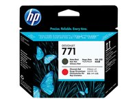 HP 771 - Matt svart, kromatisk rød - skriverhode - for DesignJet Z6200, Z6600, Z6610, Z6800, Z6810 CE017A