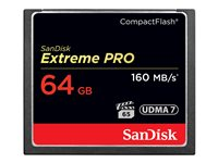 SanDisk Extreme Pro - Flashminnekort - 64 GB - CompactFlash SDCFXPS-064G-X46