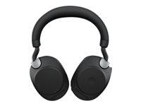 Jabra Evolve2 85 UC Stereo - Hodesett - full størrelse - Bluetooth - trådløs, kablet - aktiv støydemping - 3,5 mm jakk - lydisolerende - svart 28599-989-899