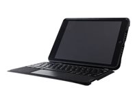 OtterBox Unlimited Series - Tastatur og folioveske - med styrepute - Bluetooth - Nordisk - svart krystall tastatur, svart krystall boks - for Apple 10.2-inch iPad (7. generasjon, 8. generasjon, 9. generasjon) 77-82347