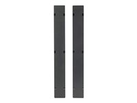 APC - Paneldekke for rackkabelstyring - svart - 48U (en pakke 2) - for NetShelter SX AR7589