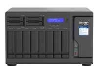 QNAP TVS-h1288X - NAS-server - 12 brønner - SATA 6Gb/s - RAID RAID 0, 1, 5, 6, 10, 50, JBOD, 5 hot spare, 6 hot spare, 60, 10 hot spare, RAID TP - RAM 16 GB - Gigabit Ethernet / 2.5 Gigabit Ethernet / 10 Gigabit Ethernet - iSCSI støtte TVS-H1288X-W1250-16G