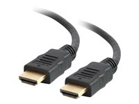 C2G 2ft 4K HDMI Cable with Ethernet - High Speed HDMI Cable - M/M - HDMI-kabel med Ethernet - HDMI hann til HDMI hann - 61 cm - skjermet - svart 50607