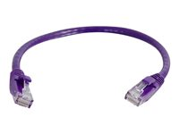 C2G Cat6 Booted Unshielded (UTP) Network Patch Cable - Koblingskabel - RJ-45 (hann) til RJ-45 (hann) - 2 m - UTP - CAT 6 - formstøpt, uten hindringer, flertrådet - purpur 83633