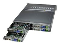 Supermicro BigTwin SuperServer 621BT-HNTR - rackmonterbar - AI Ready - ingen CPU - 0 GB - uten HDD SYS-621BT-HNTR