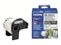 Brother DK-22212 - Permanet adhesiv - hvit - Rull (6,2 cm x 15,2 m) tape - for Brother QL-1050, 1060, 1110, 500, 550, 560, 570, 580, 600, 650, 700, 710, 720, 820 DK22212