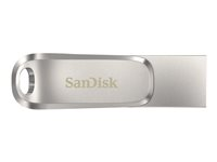 SanDisk Ultra Dual Drive Luxe - USB-flashstasjon - 128 GB - USB 3.1 Gen 1 / USB-C SDDDC4-128G-G46