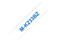 Brother M-K233BZ - Blått på hvitt - Rull (1,2 cm x 8 m) 1 stk skriverteip - for P-Touch PT-55, PT-55P, PT-65, PT-75, PT-90, PT-BB4 MK233BZ