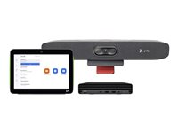 Poly Studio Small Room Bundle - For Zoom Rooms - videokonferansesett (Poly TC10-berøringskontroller, HP Mini Conferencing PC, Poly Studio R30 video bar) - Zoom Certified, Certified for Microsoft Teams - sand 9C957AA