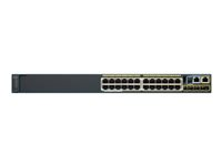 Cisco Catalyst 2960S-24PS-L - Switch - Styrt - 24 x 10/100/1000 (PoE) + 4 x SFP - rackmonterbar - PoE - oppusset WS-C2960S-24PSL-RF