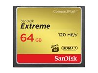 SanDisk Extreme - Flashminnekort - 64 GB - 567x - CompactFlash SDCFXSB-064G-G46