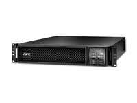 APC Smart-UPS SRT 2200VA RM - UPS (rackmonterbar/ekstern) - AC 220/230/240 V - 1980 watt - 2200 VA - blysyre - RS-232, USB - utgangskontakter: 10 - 2U - svart - med APC UPS Network Management Card - for P/N: AR4018SPX432, AR4024SP, AR4024SPX429, AR4024SPX431, AR4024SPX432, NBWL0356A SRT2200RMXLI-NC