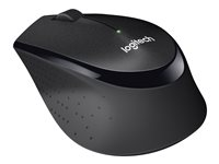 Logitech M330 SILENT PLUS - Mus - 3 knapper - trådløs - 2.4 GHz - USB trådløs mottaker - svart 910-004909