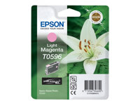 Epson T0596 - 13 ml - lys magenta - original - blære med RF/lyd-alarm - blekkpatron - for Stylus Photo R2400 C13T05964020