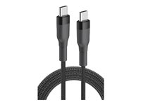 Insmat - USB-kabel - 24 pin USB-C (hann) til 24 pin USB-C (hann) - USB 2.0 - 3 A - 2 m - up to 480 Mbps, USB-C Power Delivery (60W) - svart 133-1026