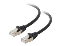 C2G Cat5e Booted Shielded (STP) Network Patch Cable - Koblingskabel - RJ-45 (hann) til RJ-45 (hann) - 20 m - STP - CAT 5e - formstøpt - svart 83857