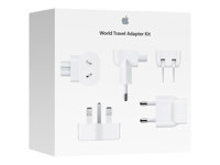 Apple World Travel Adapter Kit - Strømkontaktadaptersett - for MacBook; MacBook Air with Retina display; MacBook Pro MD837ZM/A