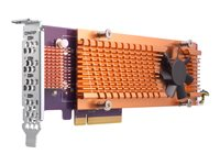 QNAP QM2-4P-384 - Diskkontroller - PCIe 3.0 - lav profil - PCIe 3.0 x8 - for QNAP TS-1273, 1277, 473, 677, 873, 877, 977, EC1280, TVS-2472, 473, 673, 872, 873, 882 QM2-4P-384