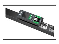 APC NetShelter Rack PDU Advanced - Strømfordelerenhet (kan monteres i rack) - svitsjet målt uttak - AC 200-240 V - 7.4 kW - 7200 VA - 3-faset - Ethernet 10/100/1000 - inngang: IEC 60309 2P+E 32A - utgangskontakter: 40 (20 x IEC 60320 C13/C15, 20 x IEC 60320 C13/C15/C19/C21) - 3 m kabel - svart - TAA-samsvar APDU10150SM
