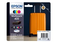 Epson 405 Multipack - 4-pack - svart, gul, cyan, magenta - original - blære med RF/lyd-alarm - blekkpatron - for WorkForce WF-7310, 7830, 7835, 7840; WorkForce Pro WF-3820, 3825, 4820, 4825, 4830 C13T05G64020
