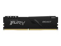 Kingston FURY Beast - DDR4 - modul - 16 GB - DIMM 288-pin - 2666 MT/s / PC4-21300 - CL16 - 1.2 V - ikke-bufret - ikke-ECC - svart KF426C16BB/16