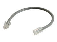 C2G Cat5e Non-Booted Unshielded (UTP) Network Patch Cable - Koblingskabel - RJ-45 (hann) til RJ-45 (hann) - 1 m - UTP - CAT 5e - flertrådet, uniboot - grå 83001