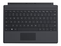 Microsoft Surface 3 Type Cover - Tastatur - bakbelysning - QWERTY - Storbritannia - svart - for Surface 3 GV7-00011
