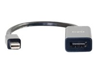 C2G 8in Mini DisplayPort Male to HDMI Female Passive Adapter Converter - 4K 30Hz - Video adapter - Mini DisplayPort hann til HDMI hunn - 20.3 cm - svart - 4K-støtte, passiv 84430