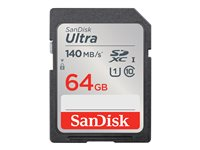 SanDisk Ultra - Flashminnekort - 64 GB - Class 10 - SDHC UHS-I SDSDUNB-064G-GN6IN