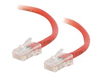 C2G Cat5e Non-Booted Unshielded (UTP) Network Patch Cable - Koblingskabel - RJ-45 (hann) til RJ-45 (hann) - 1.5 m - UTP - CAT 5e - flertrådet, uniboot - rød 83082