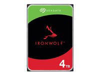 Seagate IronWolf ST4000VN006 - Harddisk - 4 TB - intern - SATA 6Gb/s - 5400 rpm - buffer: 256 MB - med 3-års Seagate Rescue Data Recovery ST4000VN006