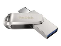 SanDisk Ultra Dual Drive Luxe - USB-flashstasjon - 256 GB - USB 3.1 Gen 1 / USB-C SDDDC4-256G-G46
