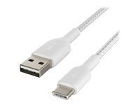 Belkin BOOST CHARGE - USB-kabel - 24 pin USB-C (hann) til USB (hann) - 1 m - hvit CAB002BT1MWH