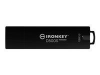 Kingston IronKey Keypad 200 - USB-flashstasjon - kryptert - FIPS 140-3 Level 3 - 128 GB - USB 3.2 Gen 1 - TAA-samsvar IKD500SM/128GB