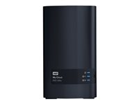 WD My Cloud EX2 Ultra WDBVBZ0240JCH - Personlig skylagringsenhet - 2 brønner - 24 TB - HDD 12 TB x 2 - RAID RAID 0, 1, JBOD - RAM 1 GB - Gigabit Ethernet - iSCSI støtte WDBVBZ0240JCH-EESN