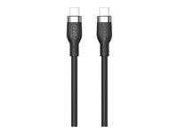HyperJuice - USB-kabel - 24 pin USB-C (hann) til 24 pin USB-C (hann) - USB 2.0 - 1 m - extended power range (EPR), USB Power Delivery (240 W) - svart HJ4001BKGL