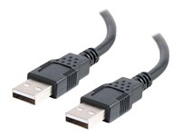 C2G 6.6ft USB Cable - USB A to USB A Cable - USB 2.0 - Black - M/M - USB-kabel - USB (hann) til USB (hann) - USB 2.0 - 2 m - svart 28106