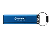 Kingston IronKey Keypad 200 - USB-flashstasjon - kryptert - 256 GB - USB 3.2 Gen 1 IKKP200/256GB