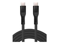Insmat - USB-kabel - 24 pin USB-C (hann) til 24 pin USB-C (hann) - USB 2.0 - 48 V - 5 A - 1 m - up to 480 Mbps, USB Power Delivery (240 W) - svart 133-1045