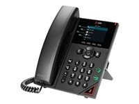 Poly VVX 250 - VoIP-telefon - treveis anropskapasitet - SIP, RTP, SRTP, SDP - 4 linjer - svart 89B62AA#AC3