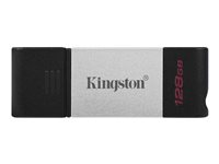 Kingston DataTraveler 80 - USB-flashstasjon - 128 GB - USB 3.2 Gen 1 / USB-C DT80/128GB